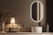 Ovaalne LED vannitoapeegel - Tulup - soe valgus - ovaalne 40x70 cm hind ja info | Peeglid | kaup24.ee