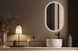 Ovaalne LED vannitoapeegel - Tulup - neutraali valo - ovaalne 40x70 cm hind ja info | Peeglid | kaup24.ee