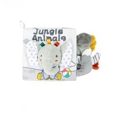 Мягкая книжка для малышей Животные джунглей с хвостами цена и информация | Развивающие игрушки | kaup24.ee