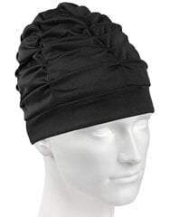 Женская плавательная шапка Mad Wave Velcro, черная цена и информация | Шапки для плавания | kaup24.ee