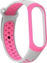 Beline pasek Mi Band 3|4 design różowo-szary|pink-grey цена и информация | Аксессуары для смарт-часов и браслетов | kaup24.ee