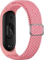 Beline pasek Mi Band 3|4 Textile różowy|pink цена и информация | Аксессуары для смарт-часов и браслетов | kaup24.ee