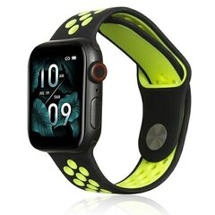 Beline pasek Apple Watch Sport Silicone 38|40|41mm czarno-limonkowy black|lime цена и информация | Аксессуары для смарт-часов и браслетов | kaup24.ee