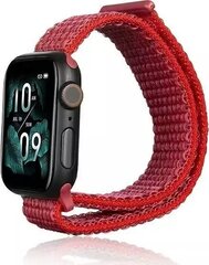 Beline pasek Apple Watch Nylon 38|40|41mm czerwony |red цена и информация | Аксессуары для смарт-часов и браслетов | kaup24.ee