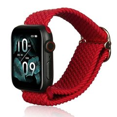 Beline pasek Apple Watch Textile 42|44|45|49mm czerwony |red цена и информация | Аксессуары для смарт-часов и браслетов | kaup24.ee