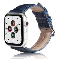 Beline pasek Apple Watch Leather 42|44|45|49mm niebieski |blue цена и информация | Аксессуары для смарт-часов и браслетов | kaup24.ee