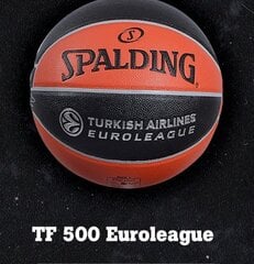 Баскетбольный мяч Spalding Euroleague TF-500 Replica, размер 7 цена и информация | Spalding Спорт, досуг, туризм | kaup24.ee