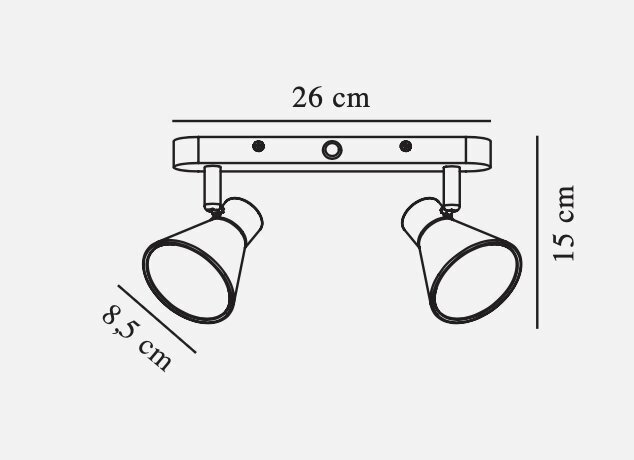 Nordlux laelamp, prožektor Eik 35W, 45770110 hind ja info | Laelambid | kaup24.ee