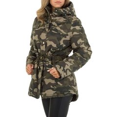 Naiste tepitud jope Egret Style, armeeroheline цена и информация | Женские куртки | kaup24.ee