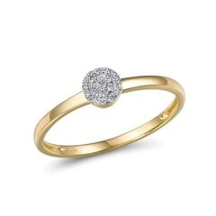Kollasest kullast sõrmus teemantide hind ja info | Sõrmused | kaup24.ee