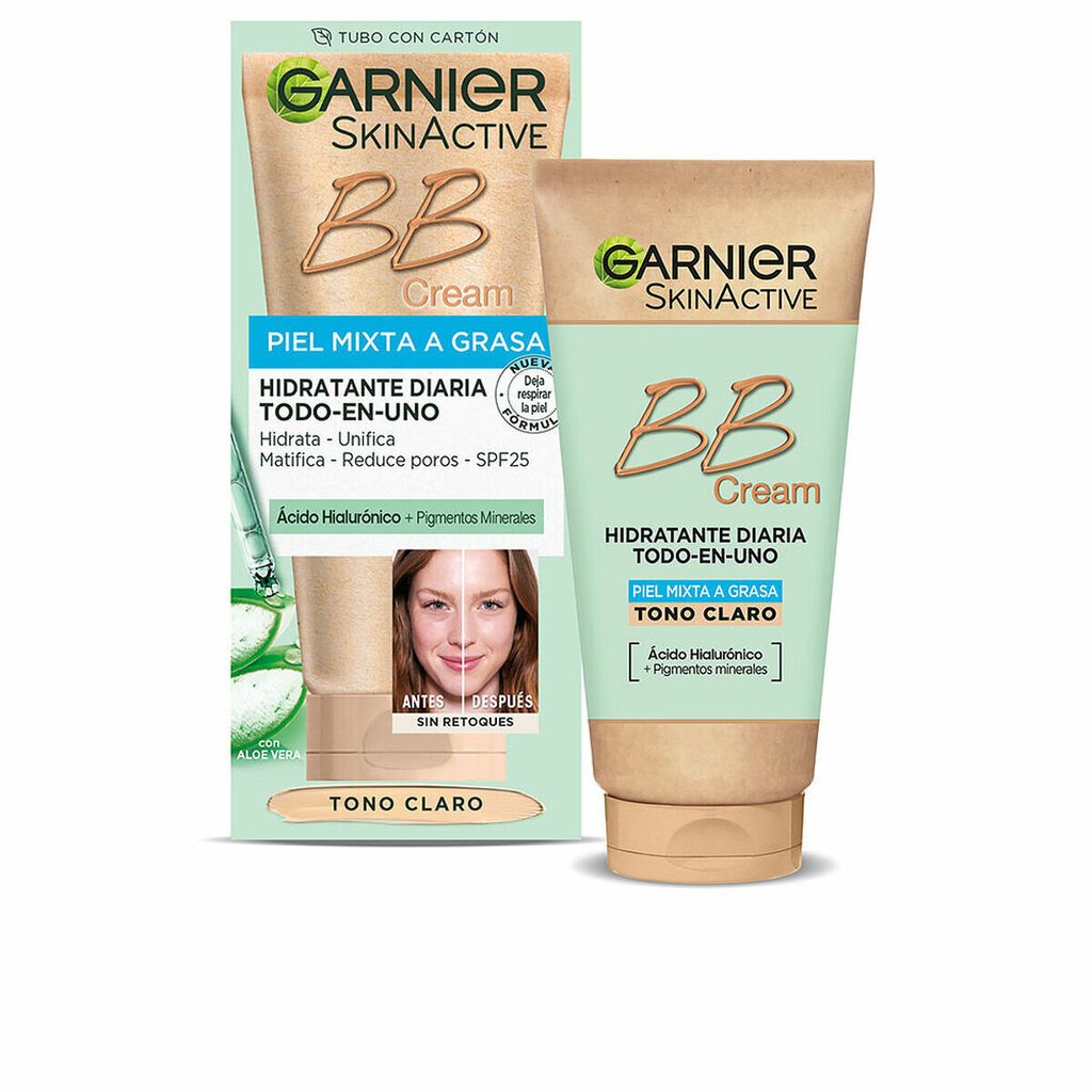Värviga Niisutav Kreem Garnier Skinactive Bb Cream Light 50 ml Spf 25 hind ja info | Näokreemid | kaup24.ee