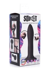 Paindlik silikoondildo Squeeze it, must hind ja info | Dildod | kaup24.ee