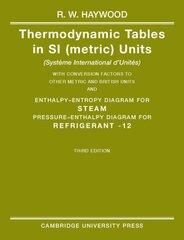 Thermodynamic Tables in SI (Metric) Units 3rd Revised edition цена и информация | Книги по социальным наукам | kaup24.ee