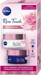 Kosmeetikakomplekt kortsude vastu Nivea Rose Touch 2 x 50 ml цена и информация | Кремы для лица | kaup24.ee