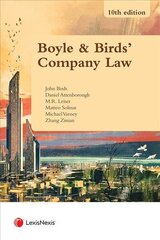 Boyle & Birds' Company Law 10th edition цена и информация | Книги по экономике | kaup24.ee