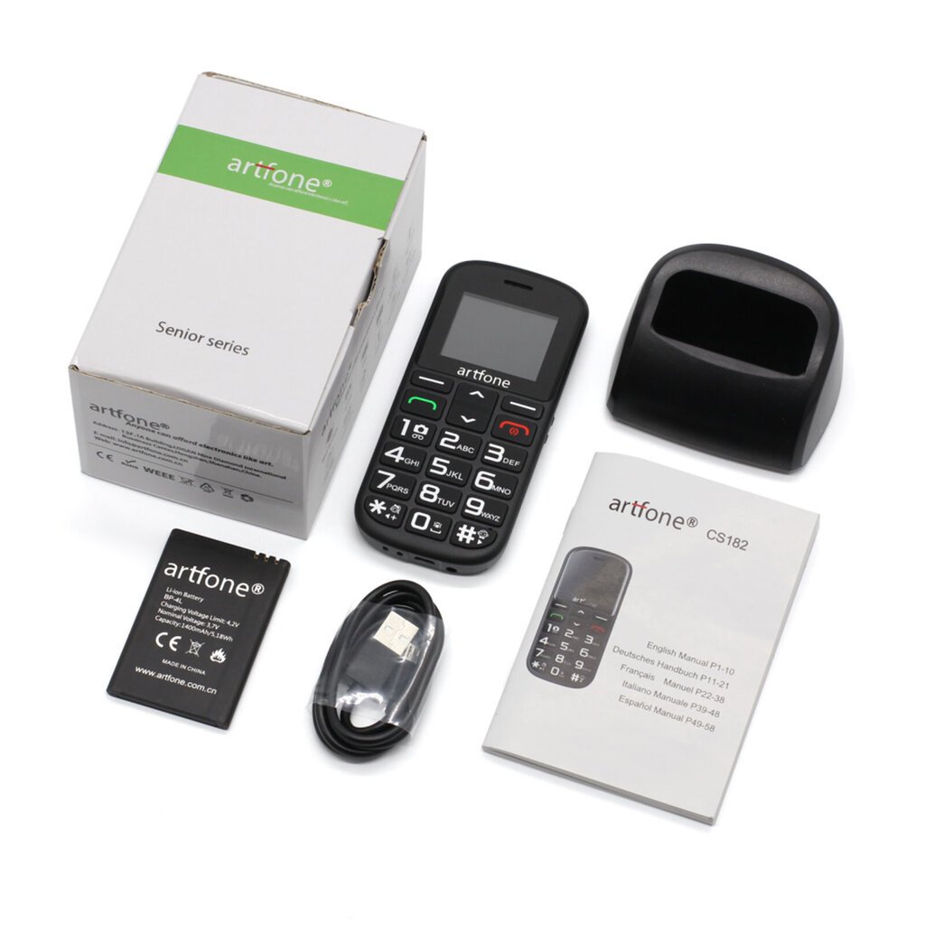 Sponge Artfone CS182 Black hind ja info | Telefonid | kaup24.ee