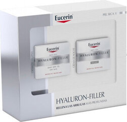 Eucerin Hyaluron Filler Cream Day Spf 15 Very Dry Skin 50ml Set 2 Pieces цена и информация | Кремы для лица | kaup24.ee