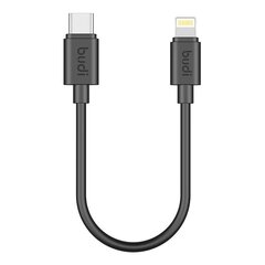 USB cable Budi 35W 25cm (black) цена и информация | Зарядные устройства для телефонов | kaup24.ee