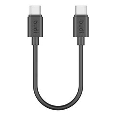 USB cable Budi 65W 25cm (black) цена и информация | Кабели для телефонов | kaup24.ee