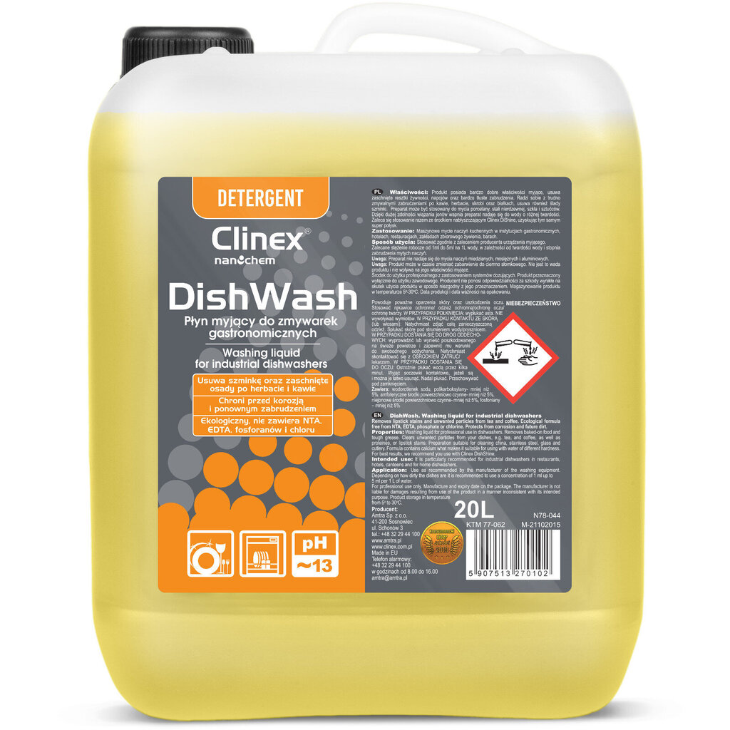 Clinex Nõudepesumasina puhastusvahend, 20L цена и информация | Puhastusvahendid | kaup24.ee
