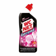 Гель для унитаза WC Net Crystal, Pink Flowers 750 мл цена и информация | Чистящие средства | kaup24.ee