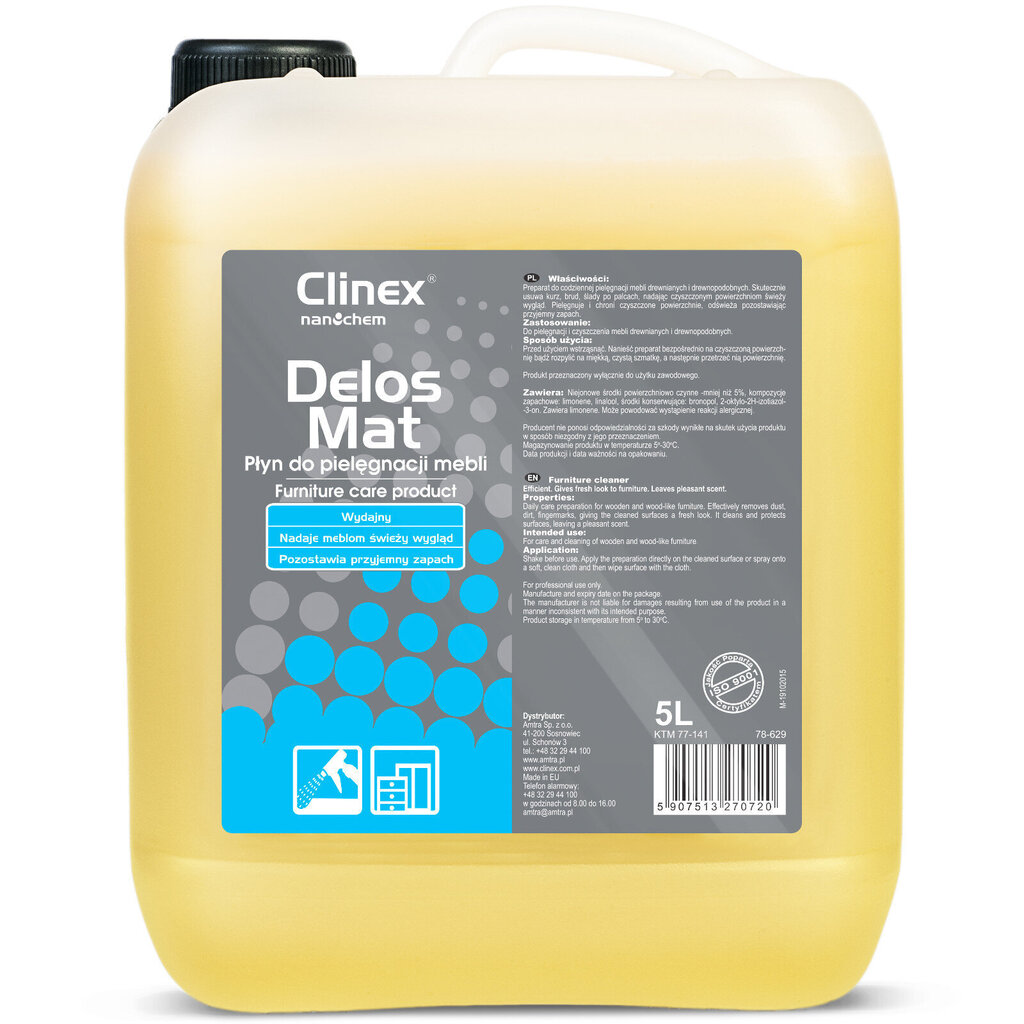 Clinex puitmööbli hooldusvedelik, 5 l цена и информация | Puhastusvahendid | kaup24.ee