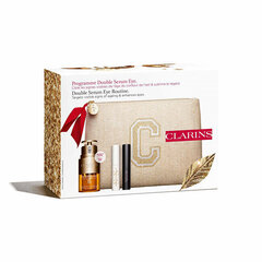 Kinkekomplekt Clarins Double Eye Serum: silmaseerum, 20 ml + ripsmeseerum, 3 ml + ripsmetušš, 3 ml. цена и информация | Сыворотки, кремы для век | kaup24.ee