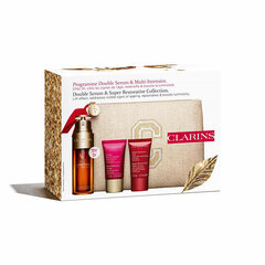 Näokosmeetika kinkekomplekt Clarins Double Serum & Super Restorative naistele: seerum, 50 ml + kreem 50 ml + 15 ml цена и информация | Кремы для лица | kaup24.ee