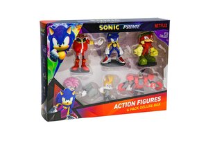 Figuuride komplekt Sonic Prime, 6 tk hind ja info | Poiste mänguasjad | kaup24.ee