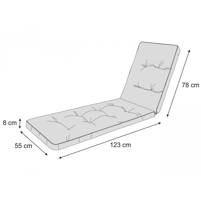 Aia lamamistooli padi Sales Core, 201x55x8 cm, must цена и информация | Toolipadjad ja -katted | kaup24.ee