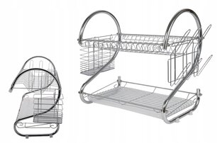 Двухуровневая сушилка для посуды  цена и информация | Столовые и кухонные приборы | kaup24.ee