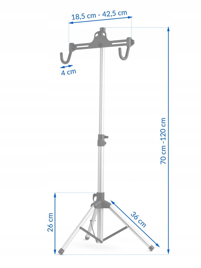 Jalgrattahoidja Stand, hõbedane цена и информация | Muud jalgratta tarvikud | kaup24.ee