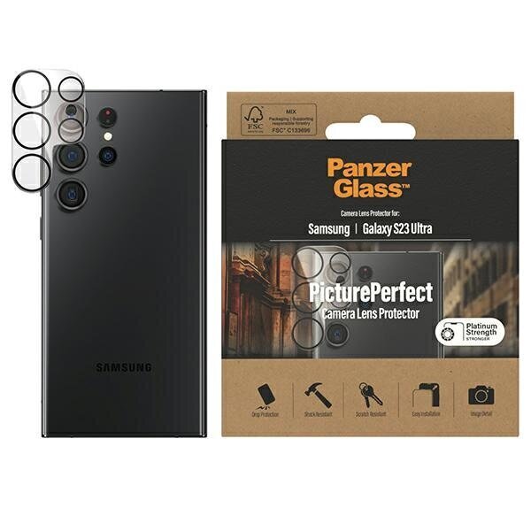 Kaitseklaas kaamerale PanzerGlass Picture Perfect Samsung S23 Ultra S918 0441 цена и информация | Ekraani kaitsekiled | kaup24.ee