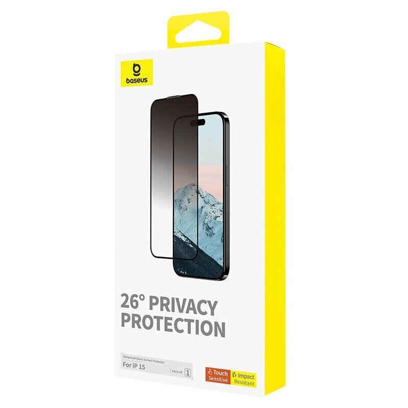 Baseus Diamond Privacy Protection Tempered Glass hind ja info | Ekraani kaitsekiled | kaup24.ee