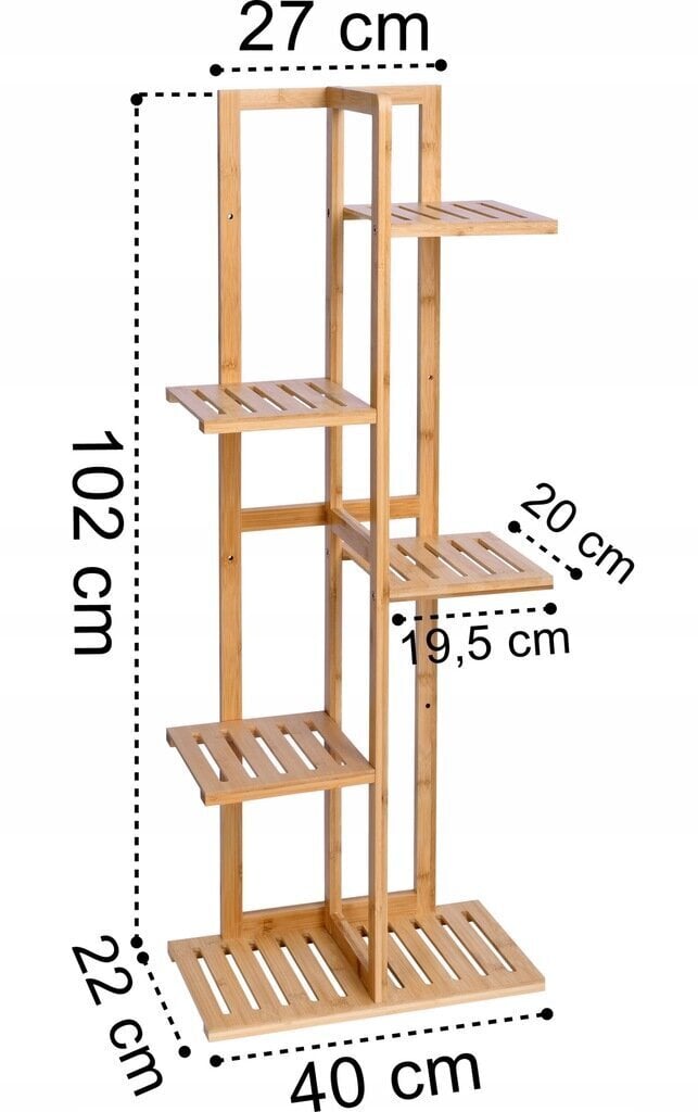 Hockersi lillepottide hoidik, 102 cm hind ja info | Vaasid, alused, redelid lilledele | kaup24.ee