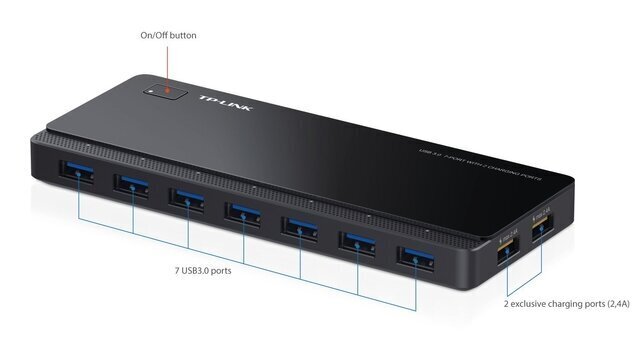 USB-jaotur TP-Link 7PORT/UH720, USB 3.0 hind ja info | USB jagajad, adapterid | kaup24.ee