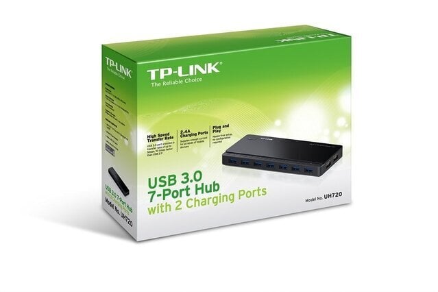 USB-jaotur TP-Link 7PORT/UH720, USB 3.0 hind ja info | USB jagajad, adapterid | kaup24.ee