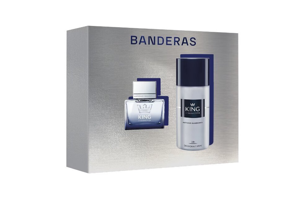 Komplekt Antonio Banderas King meestele: tualettvesi Edt, 50 ml + spreideodorant, 150 ml hind ja info | Meeste parfüümid | kaup24.ee