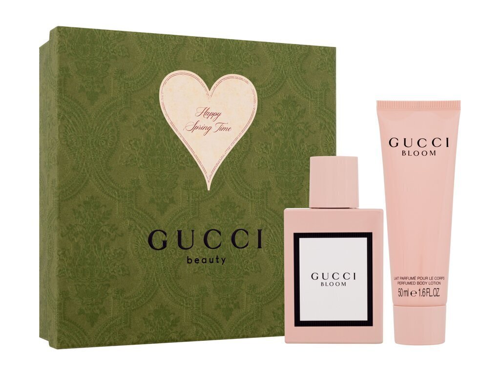 Kosmeetiline komplekt Gucci Bloom: parfüümvesi Edp 50 ml + ihupiim 50 ml hind ja info | Kehakreemid, losjoonid | kaup24.ee