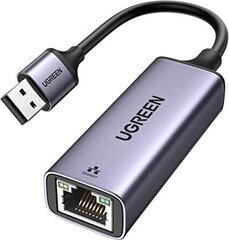 UGREEN Внешний адаптер UGREEN Gigabit Ethernet USB 3.0 (серый) цена и информация | Адаптеры и USB-hub | kaup24.ee