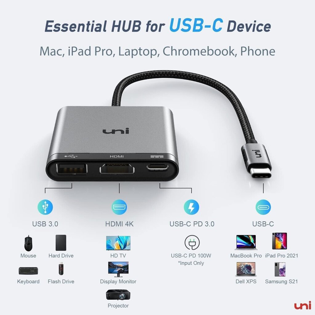 Hub Adapter USB hind ja info | USB jagajad, adapterid | kaup24.ee