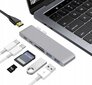 Adapter CO2 7in1 USB-C, USB-A, HDMI 4K, USB-C, Thunderbolt 3, microSD/SD hind ja info | USB jagajad, adapterid | kaup24.ee