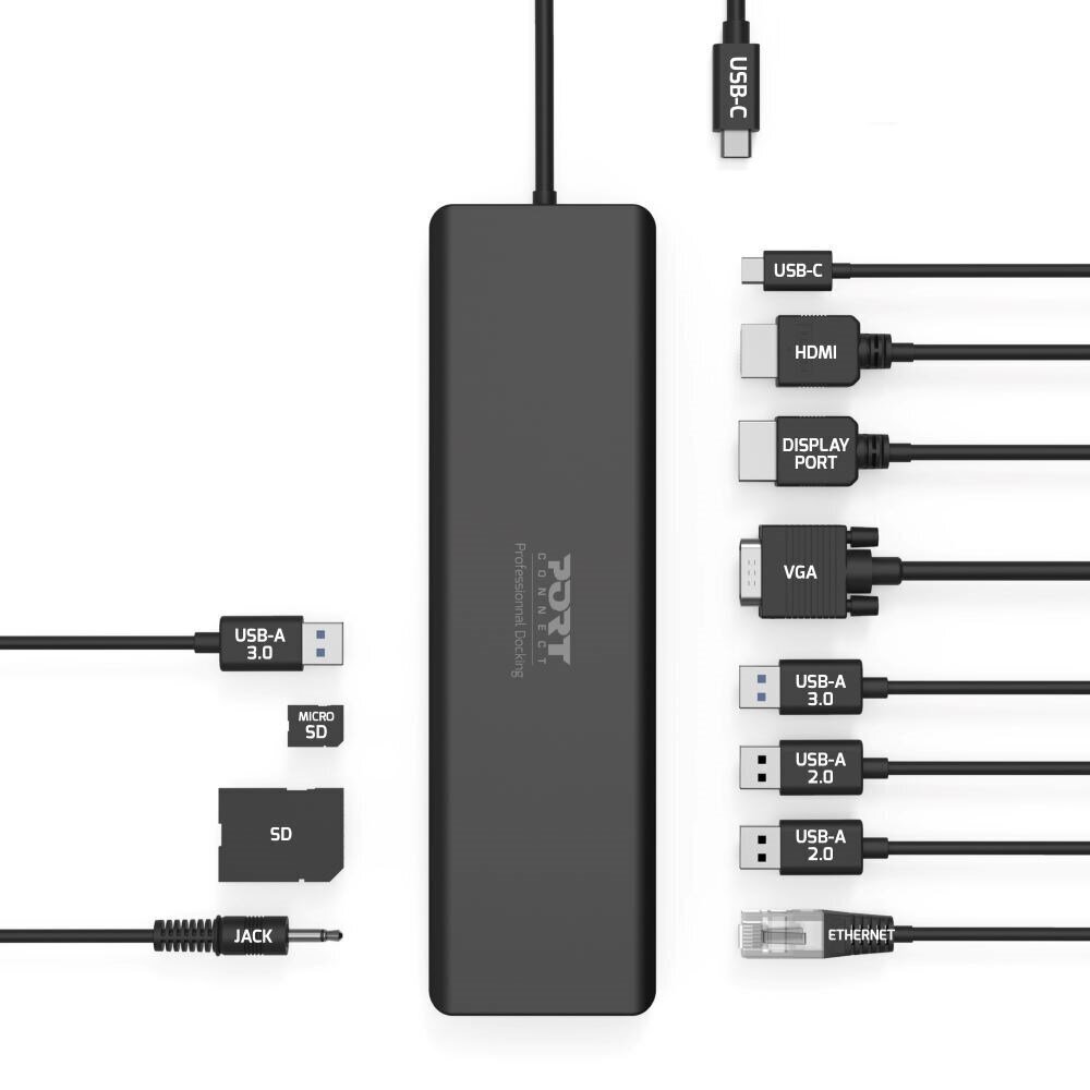 Port Designs 901906-W цена и информация | USB jagajad, adapterid | kaup24.ee