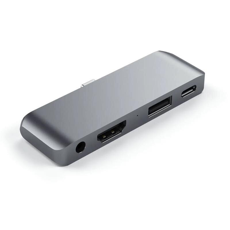Satechi Type-C Mobile Pro Hub, hall – USB-jaotur hind ja info | USB jagajad, adapterid | kaup24.ee