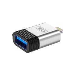 XO adapter NB186 USB - Lightning silver OTG цена и информация | Адаптер Aten Video Splitter 2 port 450MHz | kaup24.ee