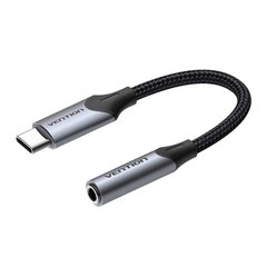 Переходник USB-C на разъем 3,5 мм Vention BGJHA, 0.1 м цена и информация | Адаптеры и USB-hub | kaup24.ee