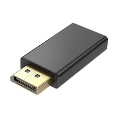 Адаптер DisplayPort — HDMI Vention HBKB0 (черный) цена и информация | Адаптеры и USB-hub | kaup24.ee