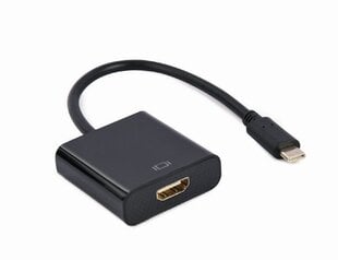 Gembird Переходник USB-C на HDMI 4K 60 Гц женский 15 см цена и информация | Адаптер Aten Video Splitter 2 port 450MHz | kaup24.ee