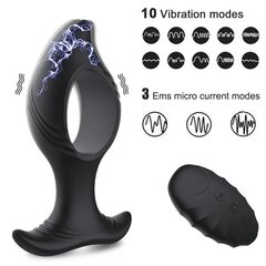 Vibraator – anaaltapp kaugjuhtimispuldiga Dark Red Brand hind ja info | Anaallelud | kaup24.ee