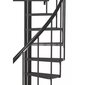 Keerdtrepp Minka Berlin 140 cm, must цена и информация | Trepid | kaup24.ee